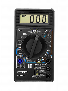 Мультиметр цифровой с прозвонкой тестер тока и напряжения Орбита OT-INM12